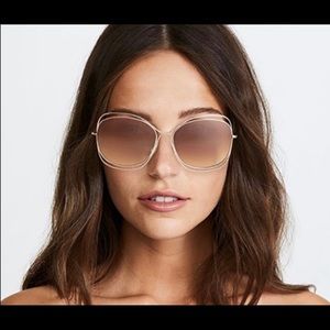 Alice and Olivia rose gold sunglasses